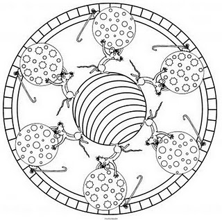 coloriage mandala souris